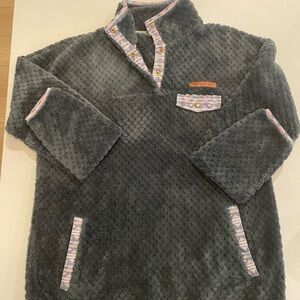 Simply Southern Charcoal Pullover with Pastel Accents